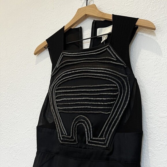 H&M Olivia Wilde Conscious Exclusive Black Dress Size 8 - Picture 6 of 11